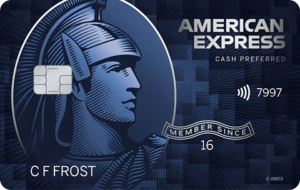 Imagen de la tarjeta Blue Cash Preferred de American Express, ideal para quienes buscan recompensas en efectivo por compras en supermercados, transporte público y más.
