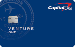 Imagen de la tarjeta Capital One VentureOne Rewards, ideal para quienes buscan acumular millas y disfrutar de beneficios exclusivos en viajes.